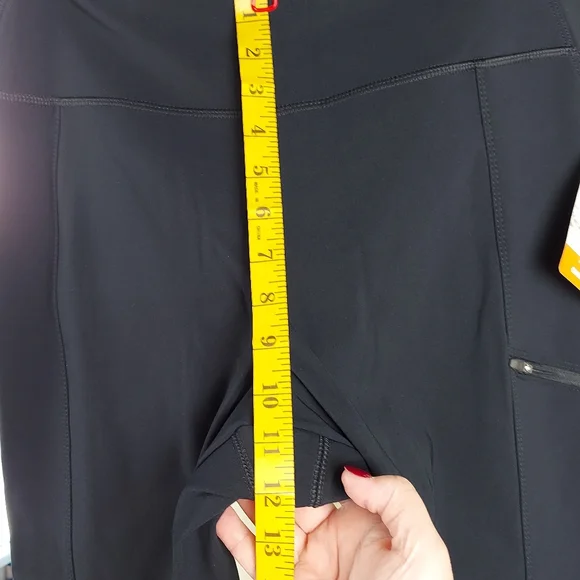 New Women XL Columbia Omni-Shell Lined Sleek Black Leggings with Side Pocket - Picture 8 of 16
